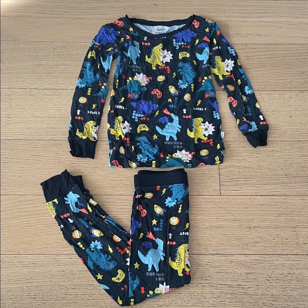 Little Sleepies Kids Gameboy Print Pajama Set Sz 3T!